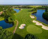 aerial view of fairways at Craft Farms Golf Club in Gulf Shores AL