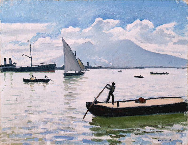 Bay of Naples by Albert Marquet - Landscape Paintings from Hermitage Museum