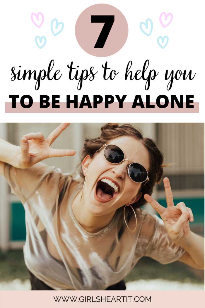 How to be happy while alone
