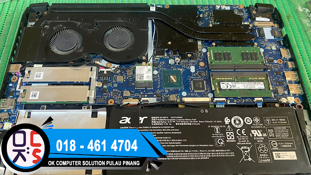 SOLVED : REPAIR LAPTOP ACER | LAPTOP SHOP | LAPTOP ACER NITRO 5 | MODEL AN515-51 | OVERHEATING | FAN NOISY | REPAIR OVERHEAT | INTERNAL CLEANING + REPLACE THERMAL PASTE | REPAIR FAN | LAPTOP SHOP NEAR ME | LAPTOP REPAIR NEAR ME | LAPTOP REPAIR PENANG | KEDAI REPAIR LAPTOP NIBONG TEBAL