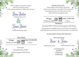 Desain Undangan Rustic PSD