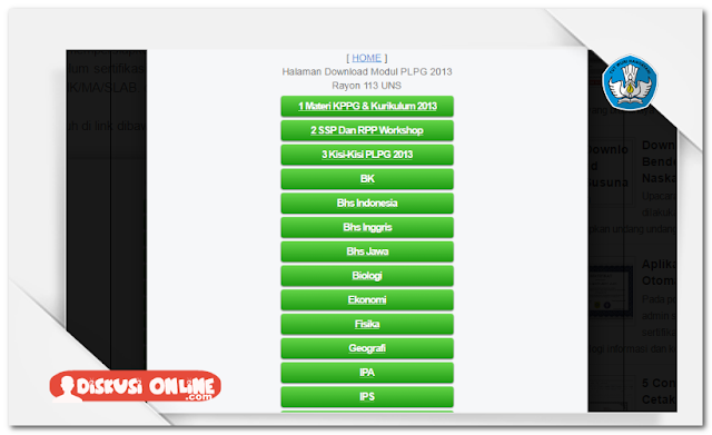 Modul PLPG Lengkap Dengan K-13 Terbaru 2016