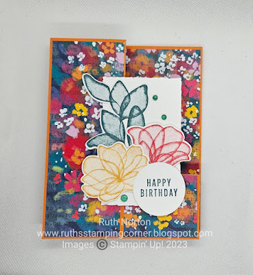 stampin up, translucent florals