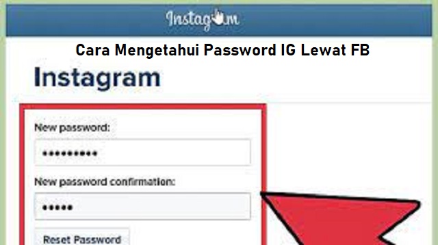 Cara Mengetahui Password IG Lewat FB