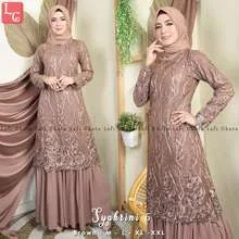 Gaun Pesta Gamis Original Model Terbaru Harga Online Di - Gambar baju gamis pesta