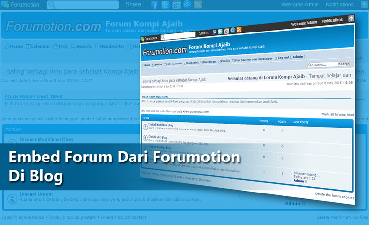 Embed Forum Dari Forumotion Di Blog