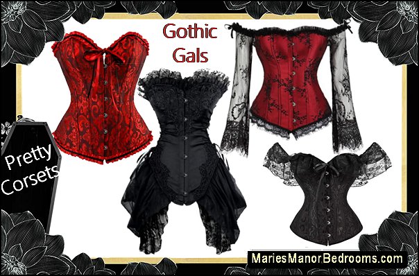 corsets gothic fashion steampunk fashion halloween costumes Womens Bustier Corset