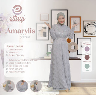 Koleksi Gamis Pesta Ettaqi Terbaru Amarylis Series