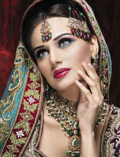 Latest Bridal Wedding Makeup Jewellery 2015-2016 Hd Wallpapers