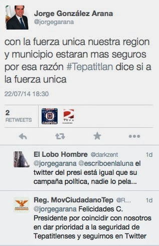 Caen varios incautos con falso twitter del presidente municipal