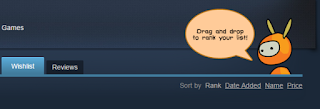 Steam Wishlist is as simple as the click of a mouse.