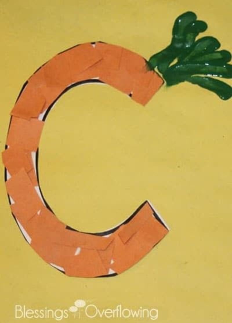 c is for carrot craft idea