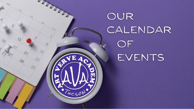 Art Verve Academy Calendar of Events