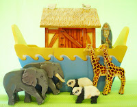 Noah's Ark green background