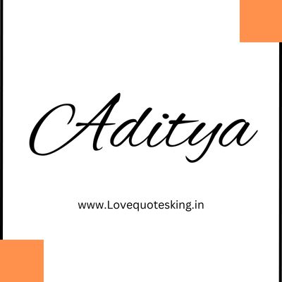 aditya name signature