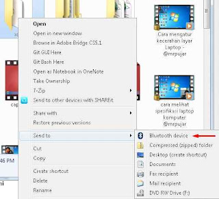 Cara Kirim Lewat Bluetooth