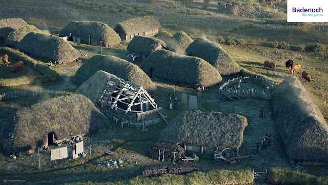 A digital reconstruction of Raitts Township, Badenoch in the early 1700s by Bob Marshall