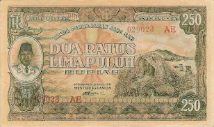 250 Rupiah 1947 (ORI III)