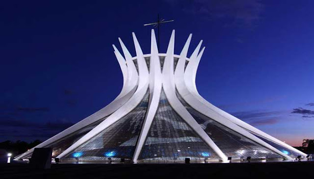 https://FindWisata.blogspot.com | Bangunan Ikon Dunia  Cathedral of Brasilia