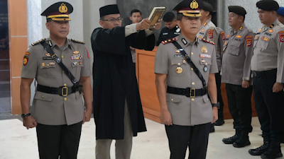 Kapolda Banten Pimpin Serah Terima Jabatan Dirpamobvit Polda Banten