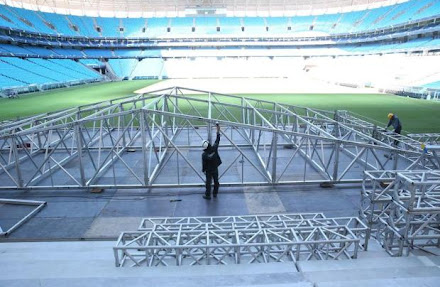 Show de Roberto Carlos neste sábado marca a estreia da Arena como espaço para megaespetáculos na Capital