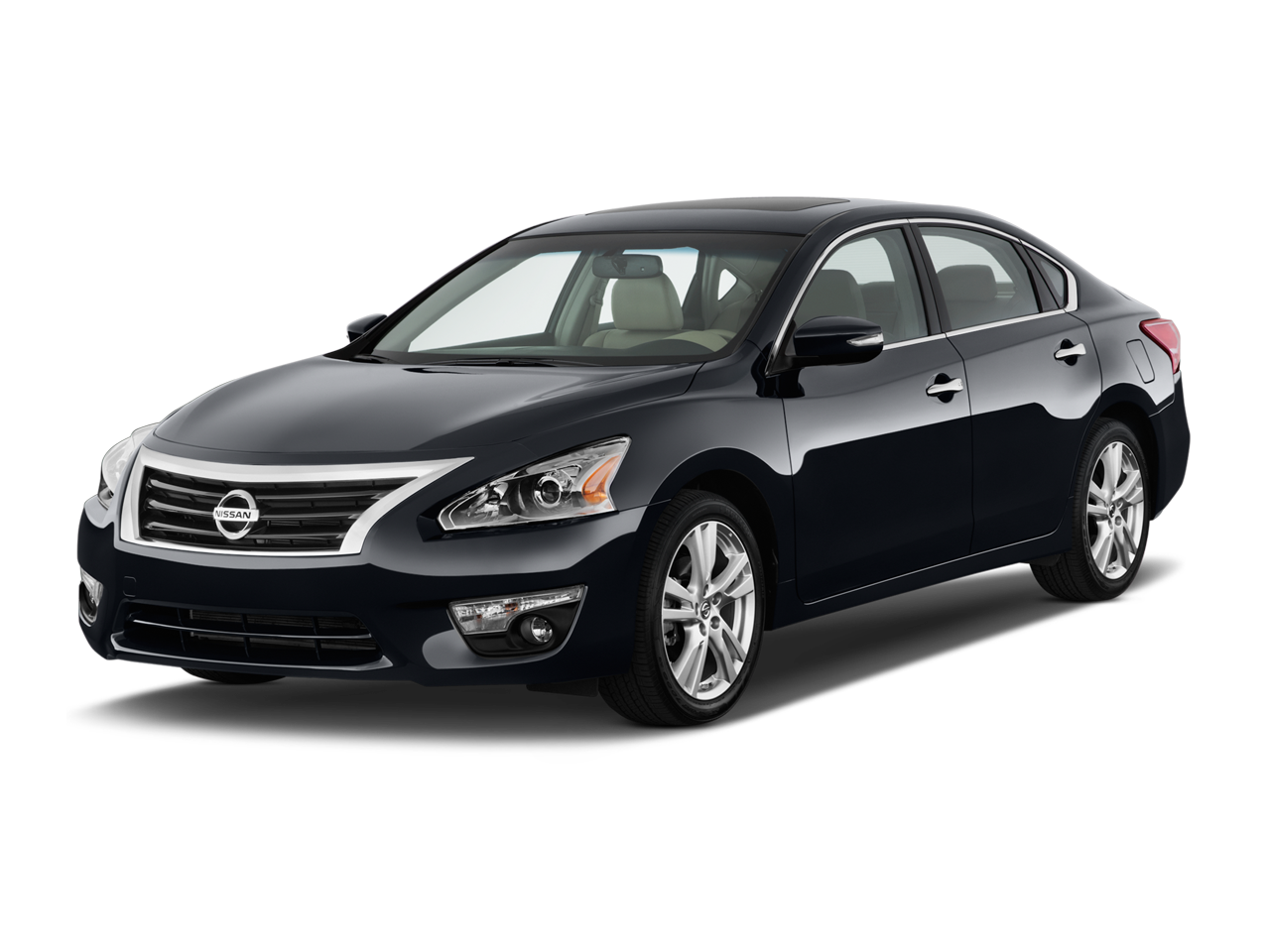 2013 Nissan Altima in black against white background