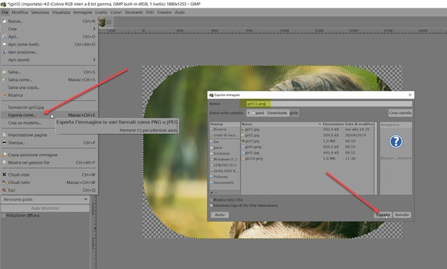 esportazione-foto-gimp