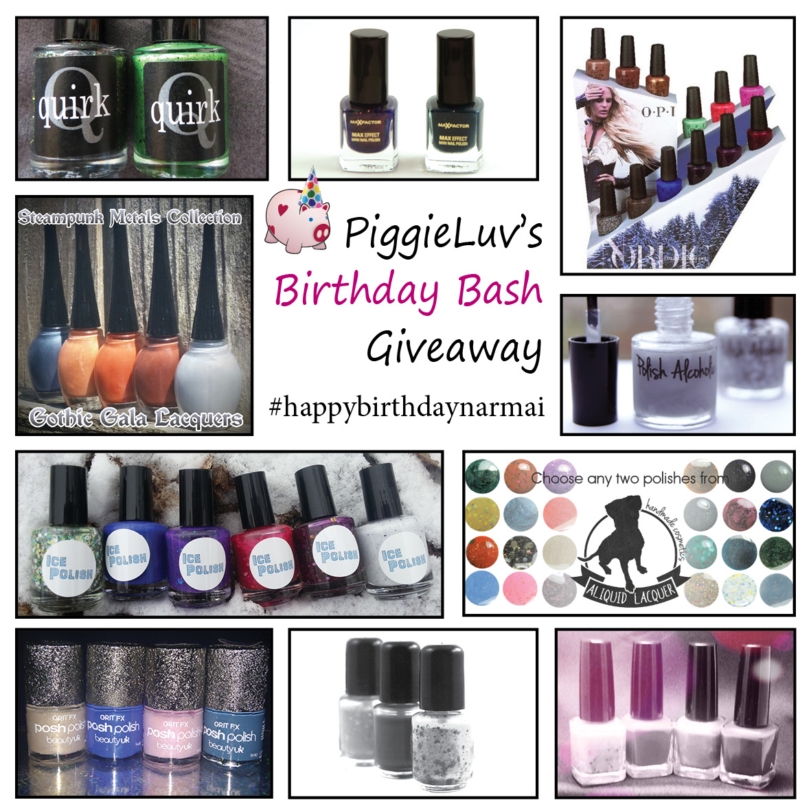 PiggieLuv's Birthday Bash Giveaway!