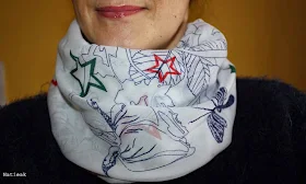 foulard Blue butterfly de Sasha berry