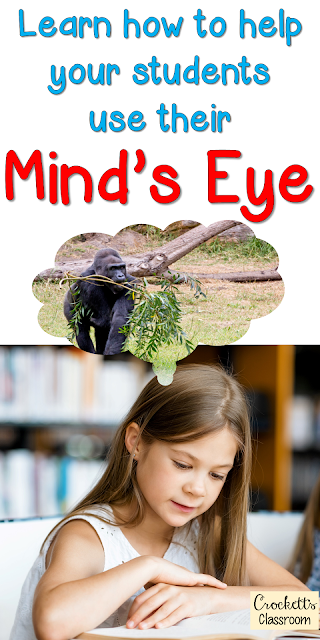 One strategy that is great for teaching students how to form these mental images is called Mind’s Eye.  It’s so simple to implement and is a terrific way to begin a reading lesson.