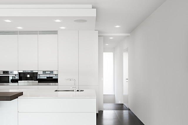 Minimal kitchen and hallway 