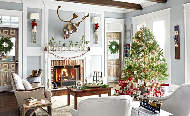 living room decor ideas for christmas