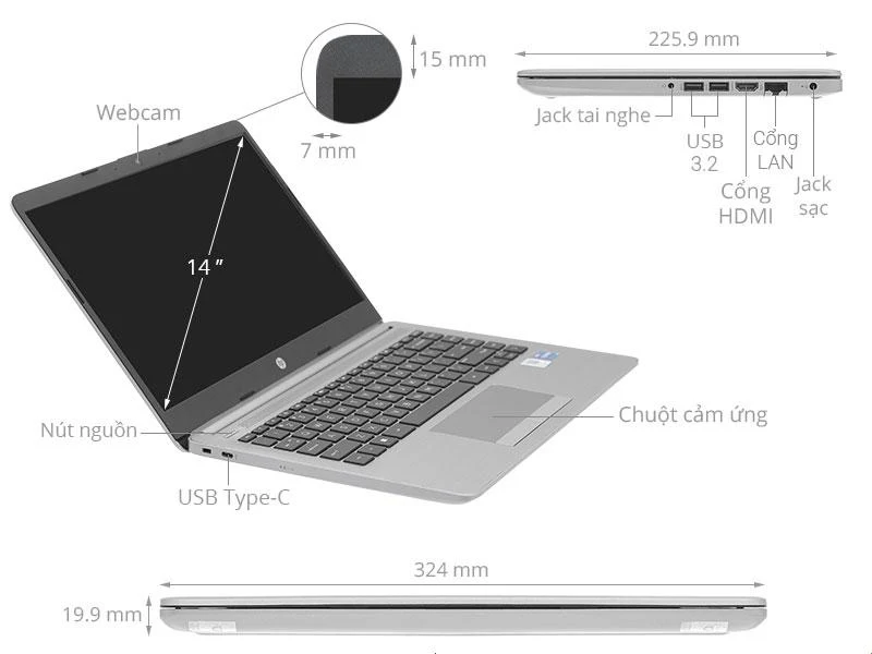 HP 240 G9 i5 1235U/16GB/512GB/Win11 (AG2J7AT)