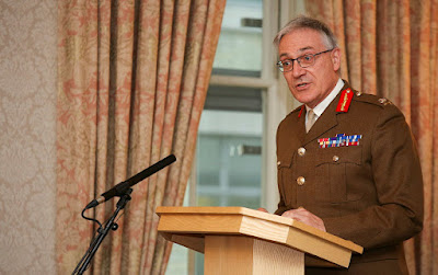 Lieutenant General Richard Nugee the Non Executive Director for Climate Change and Sustainability at the Ministry of Defence speaking on the 9th of October 2017