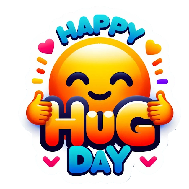 Hug Day joy with vibrant emojis