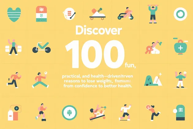 Explore 100 compelling reasons to lose weight, from health benefits to confidence boosts.