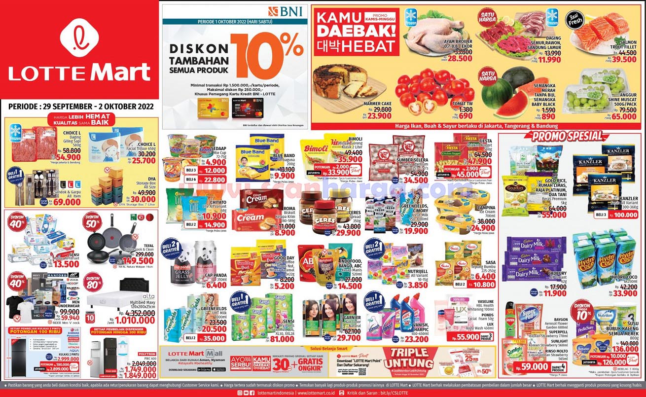 Katalog Promo JSM Lottemart Weekend Periode 29 September - 2 Oktober 2022