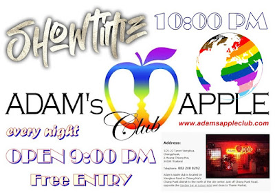 Showtime Adams Apple Club Gay Bar Chiang Mai Thailand