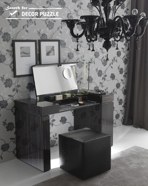 small black dressing table ideas