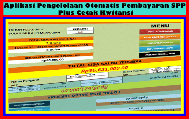 Download Aplikasi Pengelolaan Pembayaran SPP Otomatis 