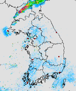 Formel 1 Grand Yeongam Prix Korea Wetter Radarbild, Korea, aktuell, Live, Radar Doppler Radar, Oktober, 2012, Wettervorhersage Wetter,