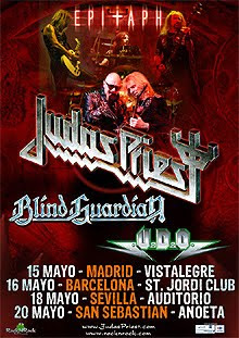 UDO con Judas Priest y Blind Guardian en su gira española, entradas a la venta