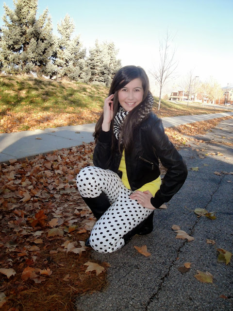 cute, jcrew, polka dot, polka dot jeans, windsor store, windsor style, yellow sweater, 