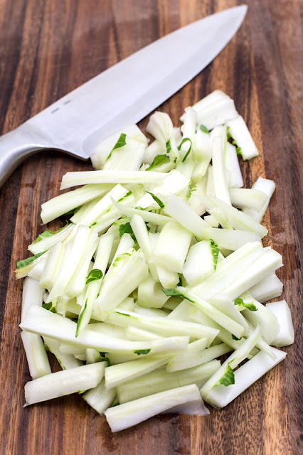 Bok choy - Pak choi chopped close