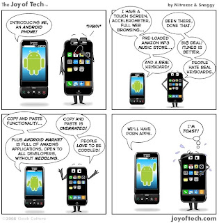 iphone vs android BD comics