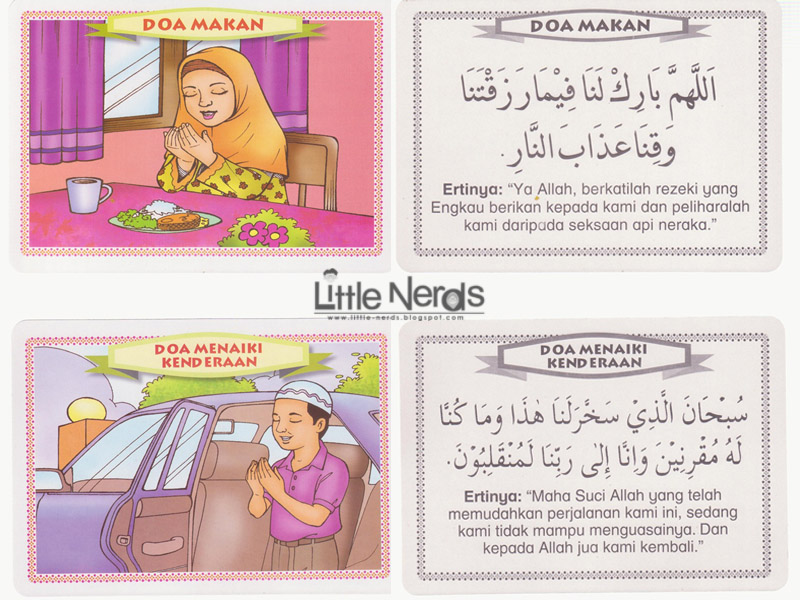 Little Nerds  Flash Cards Doa Doa Harian