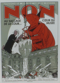 Affiche Non au bétonnage de la cour - coeur du musée