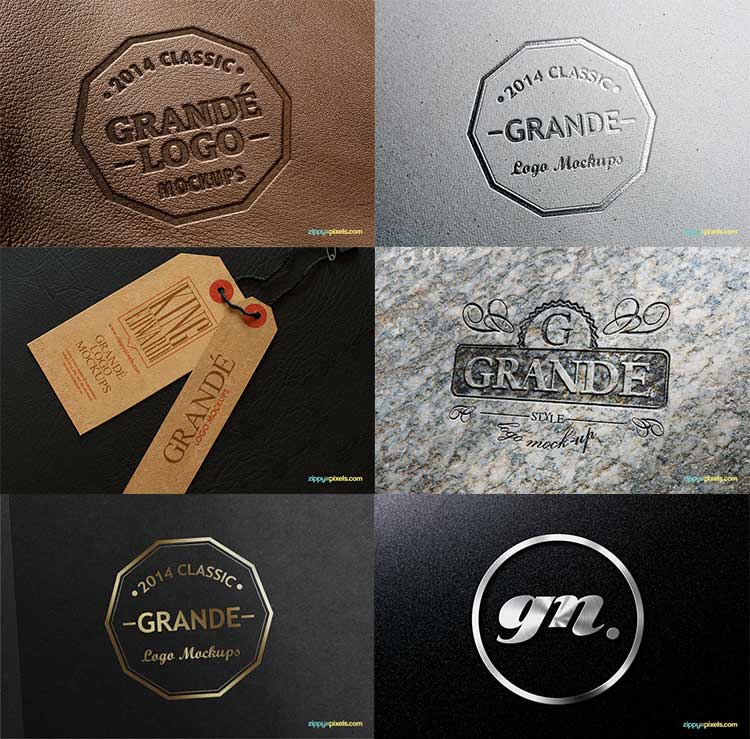 7 Realistic Logo Mockups