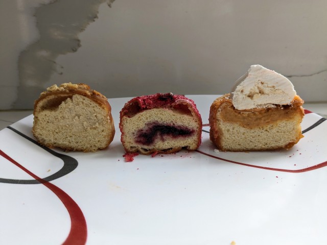 Cross-section of McCormick x Dough Holiday Donut Bites