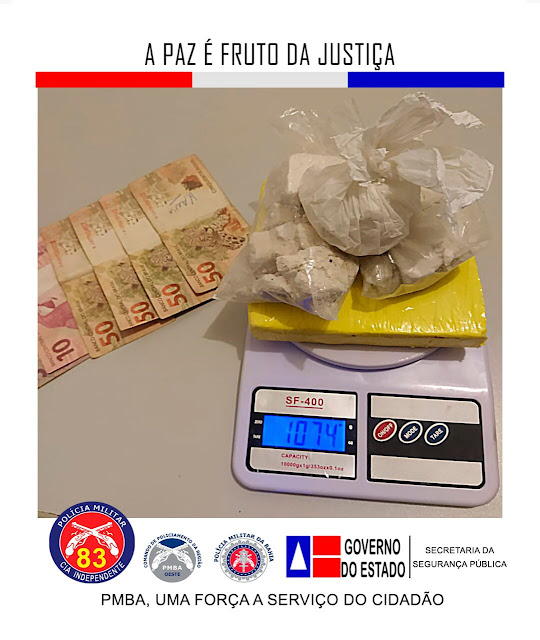 83 CIPM apreende cocaína e outros produtos em Barreiras
